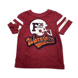 Cherokee Boys 2T Short Sleeve Shirt Football Warriors Play Daycare